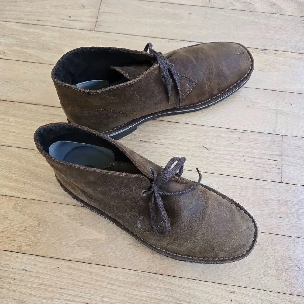 Clarks | Bushacre 2 brown leather collegiate chukka boots | MENS 9.5